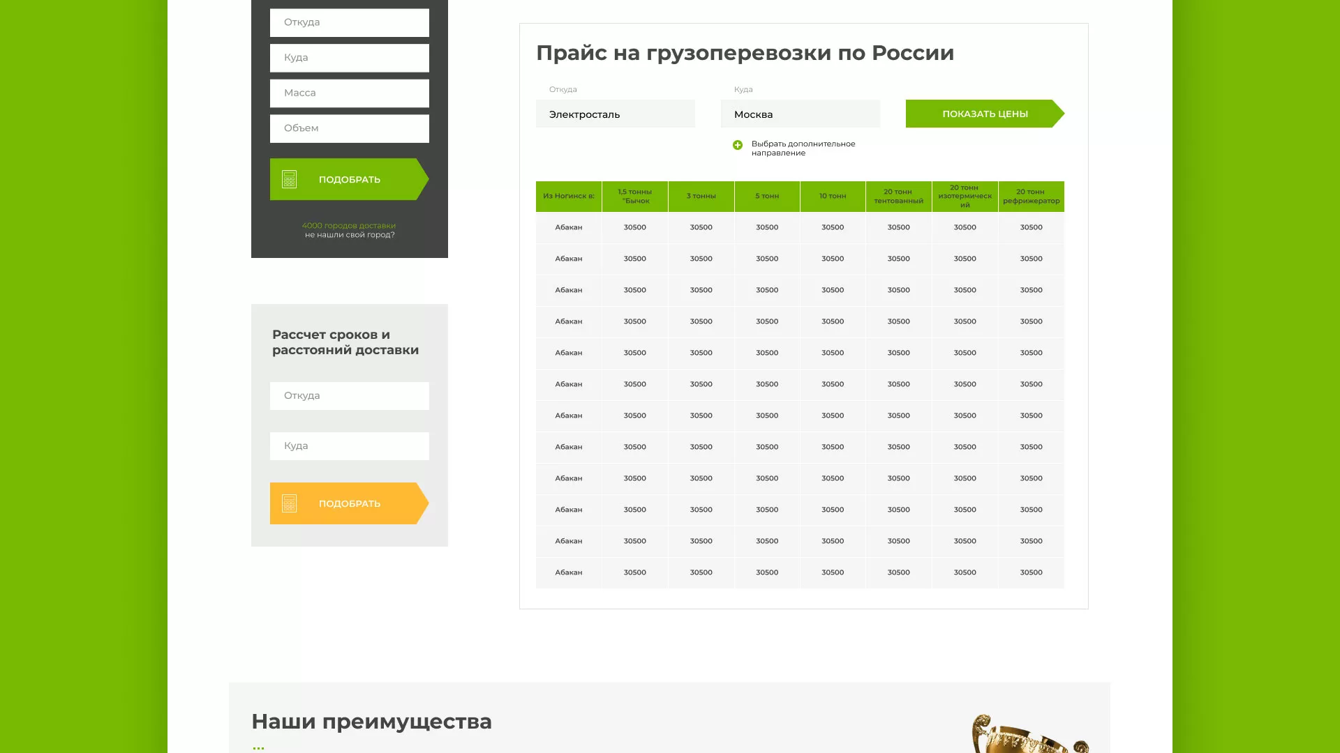 Разработка логотипа и сайта компании «Инком-Логистика» в Северске